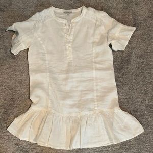 Joie white linen dress - xs